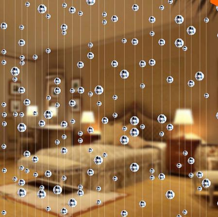 Crystal bead curtain partition