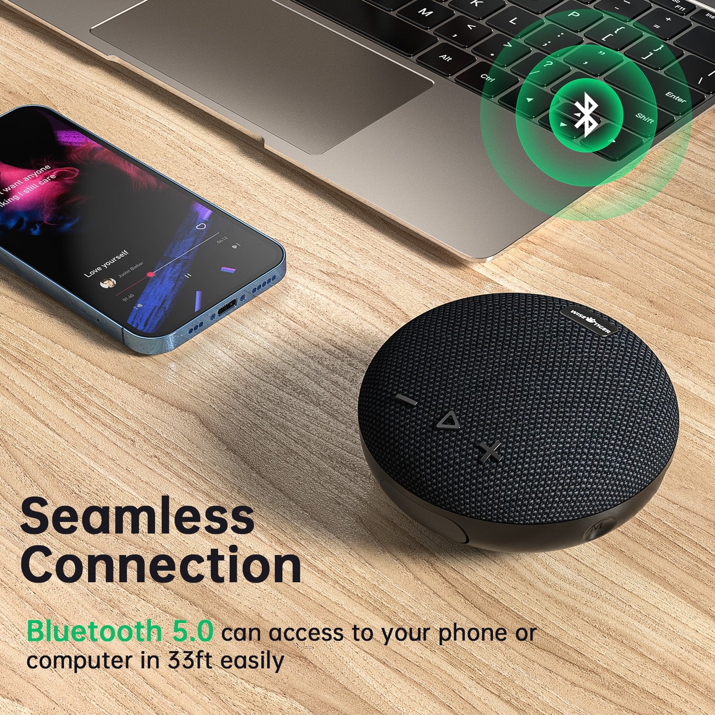 Bluetooth Portable Outdoor Waterproof Wireless Stereo Speaker