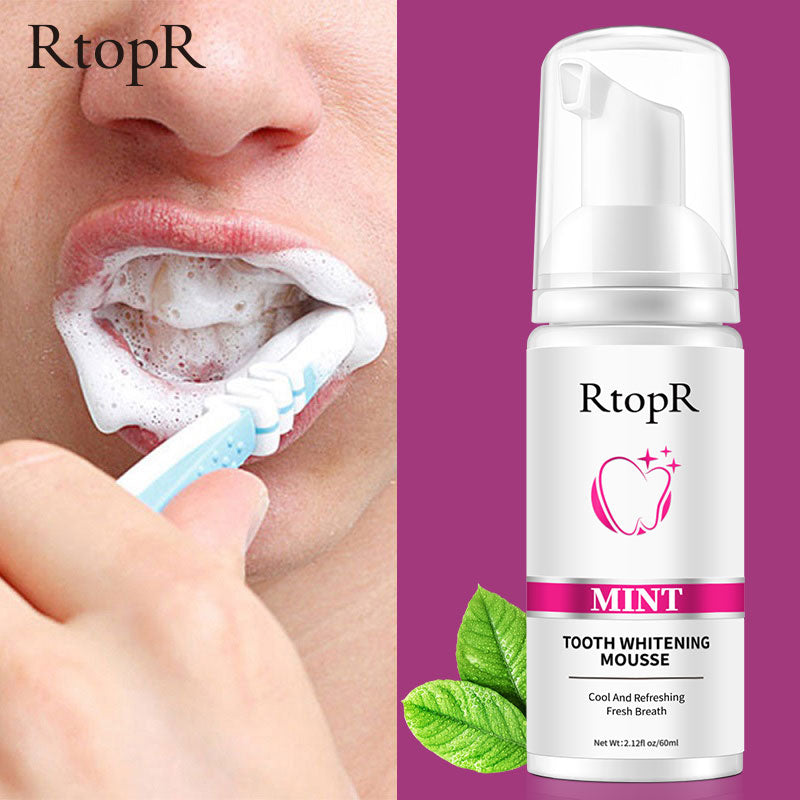 RtopR Teeth Whitening Oral Hygiene Mousse Toothpaste
